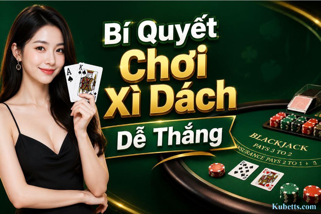 Cách chơi xì dách chuẩn quốc tế tại Kubet